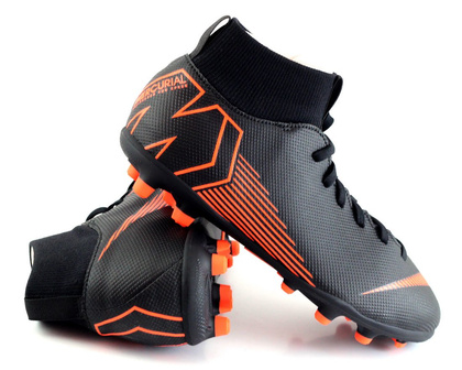 Czarne buty piłkarskie Nike Mercurial Superfly Club MG AH7339-081 JR