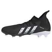 Czarno-białe buty piłkarskie korki Adidas Predator Freak.3 FG FY1030