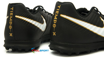 Czarne buty piłkarskie na orlik Nike Tiempo Rio TF 897736-002 JR
