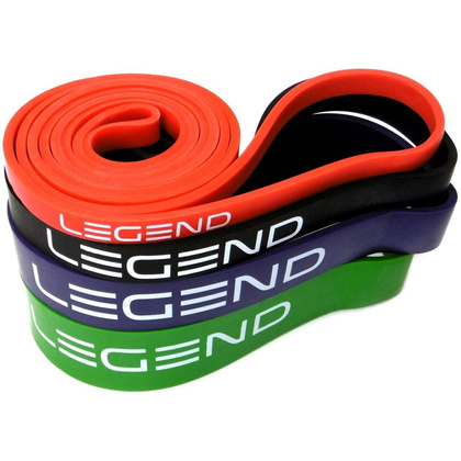 Taśma treningowa Power Band opór 16-39 kg 3,2 cm fioletowa Legend