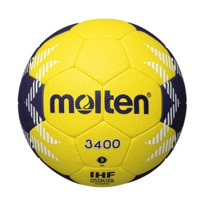 Żółto-granatowa piłka ręczna Molten 3400 H3A3400-YN r.3