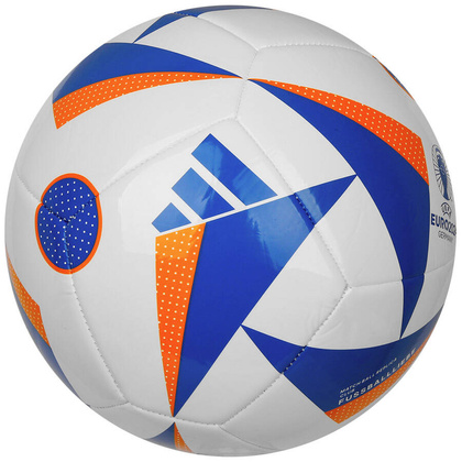 Biało-niebieska piłka nożna Adidas Fussballliebe Club Euro 2024 IN9371