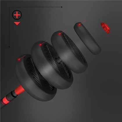 SGN140 PRO SET 6W1 ZESTAW CIĘŻARÓW 40KG HMS