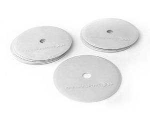 Białe znaczniki pola płaskie Yakimasport 100556 10 szt.