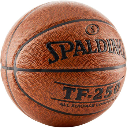 Brązowa piłka do koszykówki Spalding TF-250 - rozmiar 5