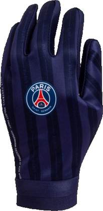 Granatowe rękawiczki piłkarskie Nike PSG Hyperwarm GS3896-410 JR