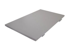 Szary materac gimnastyczny 200 x 100 x 5 cm R80 z uchwytami