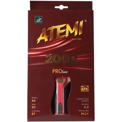 Atemi 2000 AN - Rakietka do tenisa stołowego (rączka anatomiczna) + piłeczki