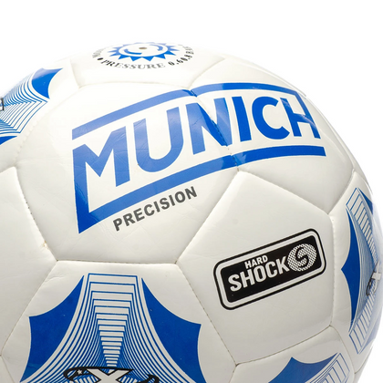 Biało-niebieska piłka nożna Munich Precision New Football 5000084