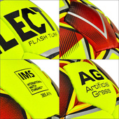 Żółto-czerwona piłka nożna Select Flash Turf Artificial Grass - rozmiar 5