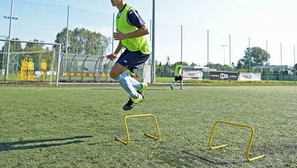 Żółty płotek treningowy koordynacyjny 30cm Yakimasport 100084