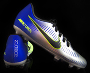 Szaro-niebieskie buty piłkarskie Nike Mercurial Vortex NJR FG 921490-407 JR
