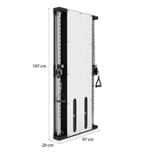 BS302 BRAMA PRZYŚCIENNA TRENINGOWA PODWÓJNA ZE STOSEM COMMERCIAL HMS