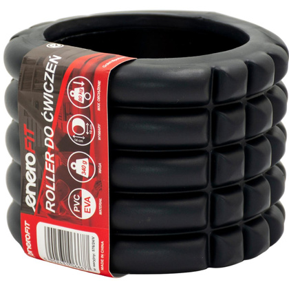 WAŁEK ROLLER DO ĆWICZEŃ CZARNY 14x10CM ENERO FIT