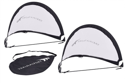 Czarne bramki przenośne Yakimasport POP-UP 100025 2szt.