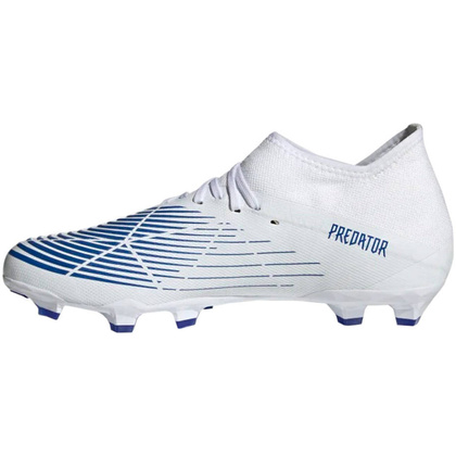 Biało-niebieskie buty piłkarskie korki Adidas Predator Edge.3 FG GW2273