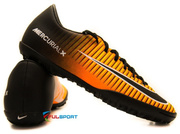 Pomarańczowo-czarne buty piłkarskie na orlik Nike Mercurial Victory TF 831968-801
