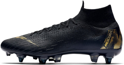Czarne buty piłkarskie Korki Superfly 6 Elite SG-PRO AC AH7366-077 Mixy profes.