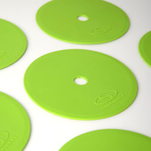 Płaskie znaczniki pola - okrągłe 15 cm - 12x zielony SMJ sport ZPO-G