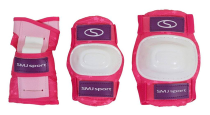 Zestaw COMBO PINK: 2w1 wrotko-rolki regulowane + kask + ochraniacze + torba