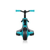 Czarno-turkusowy rowerek biegowy Globber Explorer Trike 2w1 630-105