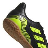 Czarno-seledynowe buty piłkarskie halówki Adidas Copa Sense.4 FX1973 - Junior