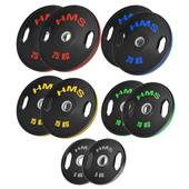 TOG ZESTAW TALERZY OLIMPIJSKICH OGUMOWANYCH 2 x 5 - 25 KG (150 KG) HMS