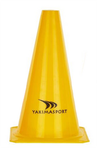 Żółty pachołek bez otworów Yakimasport 100029 23 cm