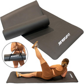 MATA FITNESS NBR ANTYPOŚLIZGOWA 183x61x1.5CM CZARNA + POKROWIEC ENERO FIT