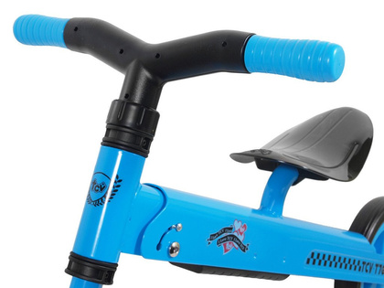 Niebieski rowerek biegowy składany TCV-T700