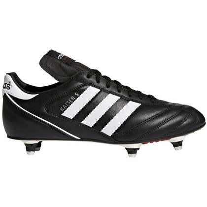 Czarno-białe buty piłkarskie wkręty Adidas Kaiser 5 Cup 033200