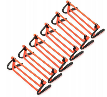 Czerwony płotek treningowy koordynacyjny 100689 - zestaw 6szt.