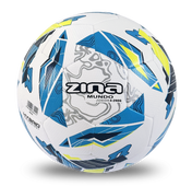 Biało-niebieska piłka nożna Zina Mundo Junior 290g A02700-104