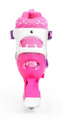 Zestaw COMBO PINK: 2w1 wrotko-rolki regulowane + kask + ochraniacze + torba
