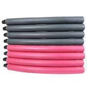 Grafitowo-różowy Hula Hop z masażerem Yakimasport 100456