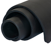 MATA FITNESS NBR ANTYPOŚLIZGOWA 183x61x1.5CM CZARNA + POKROWIEC ENERO FIT