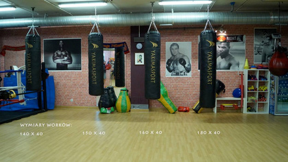 Worek bokserski treningowy - 130x40 cm Pełny