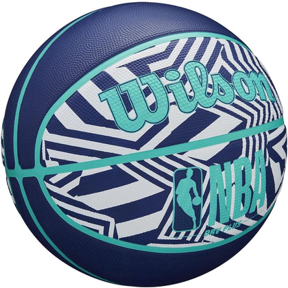 PIŁKA DO KOSZYKÓWKI WILSON NBA DRV PLUS DAZZLE CAMO BSKT INDIGO R.5