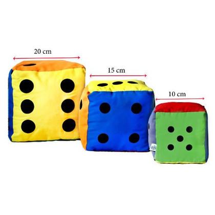 Kostka edukacyjna 10 cm - Kropki