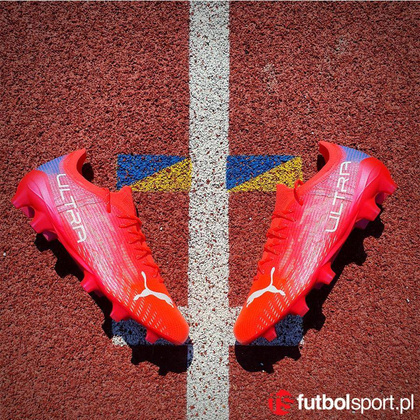 Czerwone buty piłkarskie Puma Ultra 1.3 FG/AG 106477 02