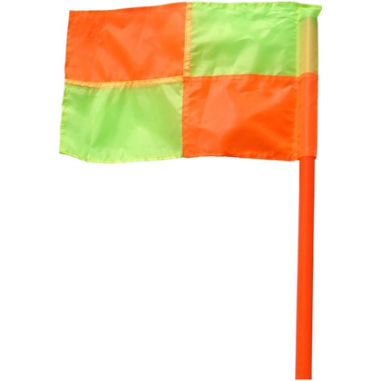 Pomarańczowa tyczka narożna boiskowa z chorągiewką Legend