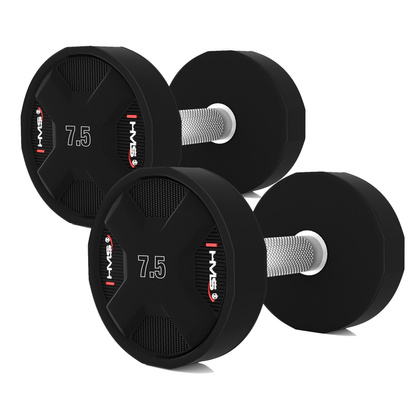 HPC SET ZESTAW HANTLI POLIURETANOWYCH 2 x 2.5 - 25 KG CPU (275 KG) HMS
