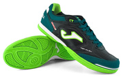 Czarno-zielone buty piłkarskie na halę Joma Top Flex 915 Sala