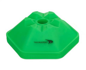 Zielone wysepki grzybki sześciokątne 10szt. 100621