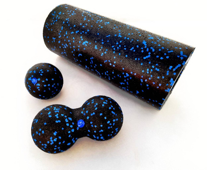 Czarno-niebieski zestaw EPP do masażu Yakimasport 100447