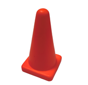 Pachołek gimnastyczny mały 10 cm czerwony