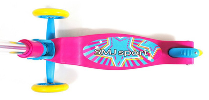 Różowa hulajnoga trójkołowa Smj sport PSCT003 