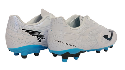Biało-niebieskie buty piłkarskie Joma Evolution 2532 EVJW2532FG