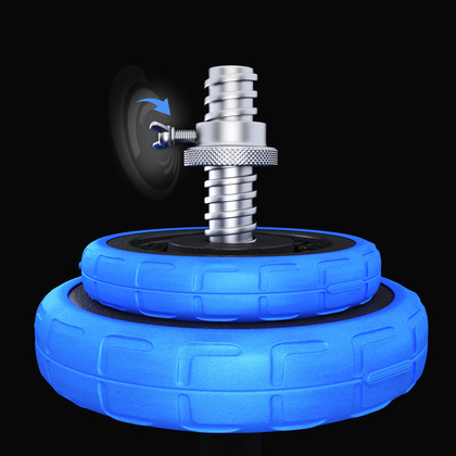 SGG30 BAR SZTANGIELKI REGULOWANE GUMOWANE 30KG HMS