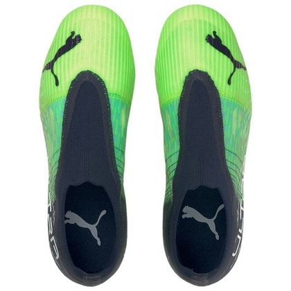 Czarno-zielone buty piłkarskie korki Puma Ultra 3.3 106529 03 - Junior